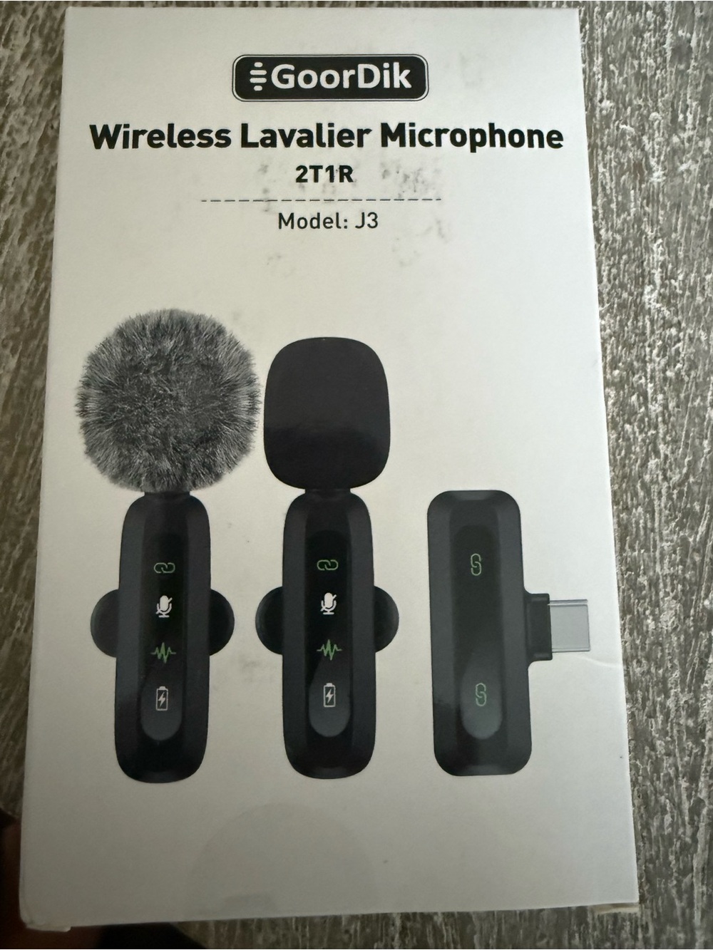 J3 Wireless Lavalier Microphone - Black